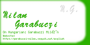 milan garabuczi business card